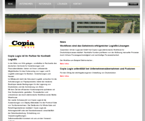 printlogisticservice.com: Copia Logis GmbH: NEWS
Copia Logis GmbH. Logistik. eLogistics. Kontrakt-Logistik fr Banken, Versicherungen und Handel. eCommerce. Kommunikation auf den Punkt gebracht.