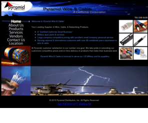 pyramiddi.net: Pyramid DI Home
Wire, Cable and Network Products Distributor