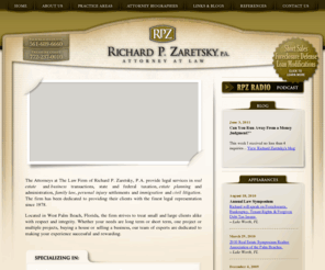 realestatequestion.net: Welcome to Richard P. Zaretsky, P.A.  ||  Attorney at Law  ||  West Palm Beach, FL
