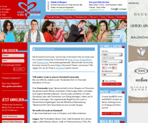 community-emsland.de: Emsland Community (Community Emsland)
Community im Emsland. Hier ist immer was los. Unsere Community im Emsland mit Chat, Forum, Dating-Börse und Partnersuche, Veranstaltungskalender. Besucht die Community Emsland.