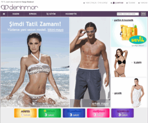 derimor.com: Parfüm, kozmetik, iç giyim, giyim, mayo, bikini, çorap, Online Alışveriş
Parfüm, kozmetik, iç giyim, giyim, mayo, bikini, çorap, Online Alışveriş Derinmor.com