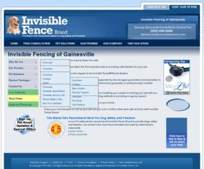 ocalainvisiblefence.com: Invisible Fence Brand Gainesville/Ocala/North Central Florida - leaders in dog and cat safety
Invisible Fence for over 35 years has contained dogs of all breeds with an amazing 99.2% success rate.  Over a million customers keep their dogs safe with a system that's endorsed by the ASPCA and veterinarians.