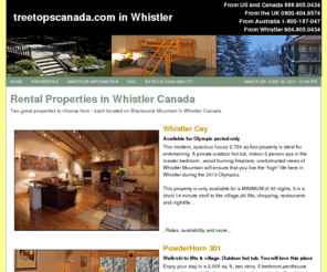 treetopscanada.com: treetopscanada.com in Whistler - Whistler Luxury Rental Condos
Luxury Condo Accomodations in Whistler Canada with Mountain Views