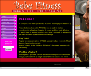 bebefitness.com: Bebe Giraldo - IFBB Fitness Pro - Los Angeles, California - BebeFitness.com
Welcome to the home page of Bebe Giraldo!