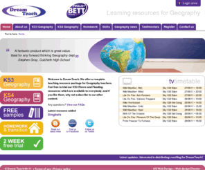 dreamteach.co.uk: Geography interactive teaching video resources
Interactive teaching KS3/KS4 Geography