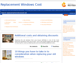 replacementwindowscost.net: Replacement Windows Cost
Read our blog about replacement windows cost