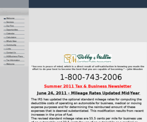 bdm-cpa.com: Central Missouri's leading CPA firm
Look to Bobby Medlin, CPA for all of your individual or business tax and accounting needs.  Serving Central Missouri for 19 years with offices in Tipton, California, and the Lake of the Ozarks.