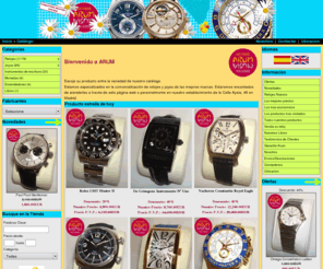 arum-relojes-joyas.com: Arum, Relojes&Joyas
Pagina Principal. Arum relojes y joyas de segunda mano. Gran exposicion virtual.Main page.  Arum watches and jewelry at second hand. Great virtual exhibition