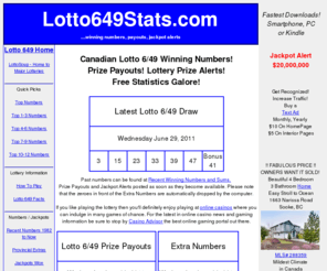 lotto 649 statistics