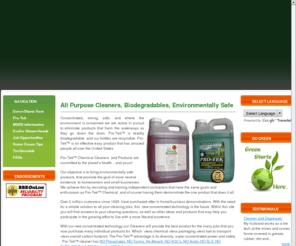 protekchemical.com: All Purpose Cleaners, Biodegradable, Environmentally Friendly
Your online resource for biodegradable, environmentally safe, cleaning products for homeowners and small businesses.