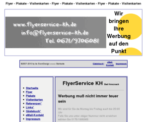 flyerservice-kh.de: FlyerService KH - Top-Qualität und beste Preise für Flyer, Pakate, Visitenkarten ...
Flyer, Plakate, Visitenkarten schnell und kostengünstig