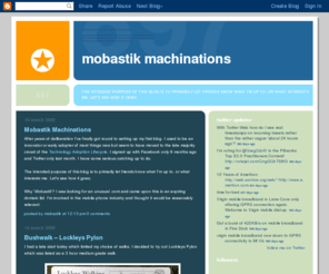 motastic.com: Mobastik Machinations
