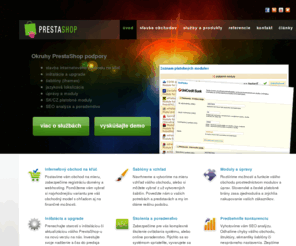 prestashop.sk: Internetové obchody | PrestaShop Sk
Stavba internetových obchodov. Podpora obchodného systému PrestaShop. Slovenská lokalizácia, šablóny, Sk/Cz platobné moduly, SEO, poradenstvo a programovanie.