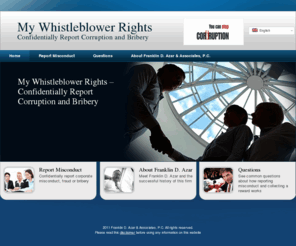 dontkeepquiet.com: My Whistleblower Rights | Reporting Business Employer Fraud Abuses Attorney
My whitleblower rights is dedicated to providing people a place to confidentially.report employer fraud and/or abuses. 