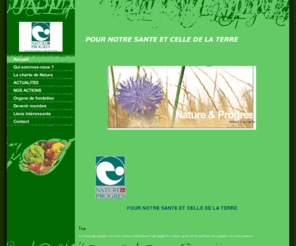 nature-et-progres-npdc.org: Accueil
NATURE ET PROGRES NORD PAS DE CALAIS est un groupe de consommateurs et producteur qui travaillent à la promotion d'une agriculture biologique durable