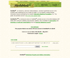 herbmed.org: HerbMed
HerbMed