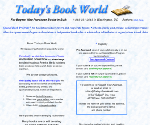 todaysbookworld.com: TODAY'S BOOK WORLD: Book Publicity for Authors
