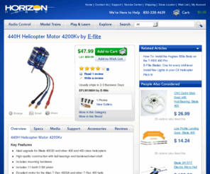 bladecx3.com: Horizon Hobby: 440H Helicopter Motor 4200Kv by E-flite (EFLM1360H)
