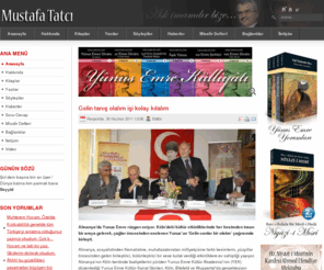 mustafatatci.com: MUSTAFA TATCI
Dr. Mustafa Tatcı Web Sayfası