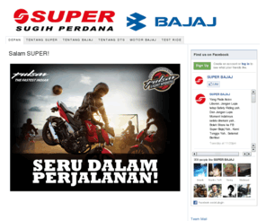 sugihperdana.com: SugihPerdana.com —
Sugih Perdana Wisesa, Main Dealer Bajaj untuk Sumatera Selatan, Lampung & Bangka Belitung.