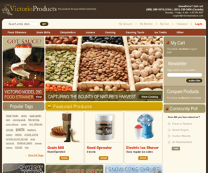 victorioproducts.com: VictorioProducts.com Home Page
Enjoy the old-world taste and wholesome goodness of nature's harvest with Victorio Kitchen Products' fine line of products for your kitchen and home. Victorio Kitchen Products features a growing collection of high-quality canners, dehydrators, juicers, strainers, grinders, and more. So whether you're canning, drying, straining or simply enjoying, Victorio Kitchen Products is here to help.
