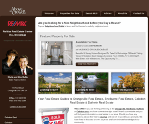 homeownershipguides.com: Your Orangeville, Shelburne, Dufferin and Caledon Real Estate Information Guides
Professional advice on buying and selling real estate in Orangeville, Shelburne, Dufferin and Caledon