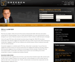 thefelalawyer.com: FELA Law Lawyer ~ FELA Attorneys ~ Dreesen Law ~ St. Louis, MO ~ Alliance, Nebraska
Experienced fela attorneys providing personalized and aggressive legal representation for individuals and injured railroad employees.  Contact our fela lawyer to find out what we can do for you.