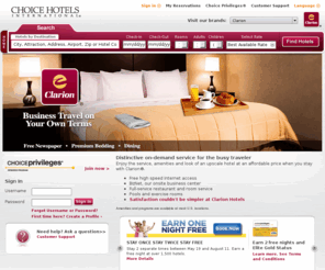 clarionhotelcrabtree.com: Business Travel – Clarion Hotel – Business Hotels
Clarion offers everything the busy traveler needs at an affordable price in an upscale hotel. Business travelers can enjoy free high speed internet access, an on-site business center, room service and more at most Clarion properties in the U.S.