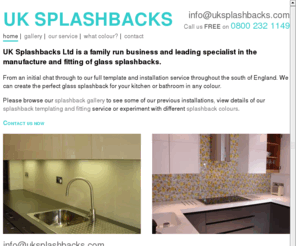 uksplashbacks.com: Glass Splashbacks for Kitchens and Bathrooms
UK Splashbacks are a leading specialist in the manufacture, supply and fitting of glass splashbacks for kitchens and bathrooms.