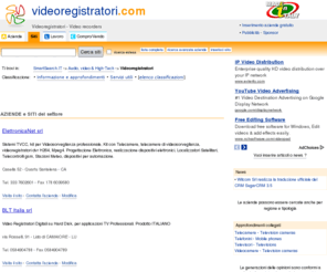 videoregistratori.com: Videoregistratori - Video recorders
Portale dedicato ai videoregistratori Made in Italy, aziende, links e altro ancora.