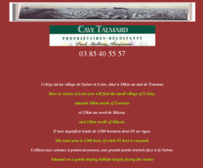 cave-talmard.com: cave talmard mallory et benjamin chardonnay uchizy
Découvrez les produits d'un propriétaire récoltant issus de cépages chardonnay