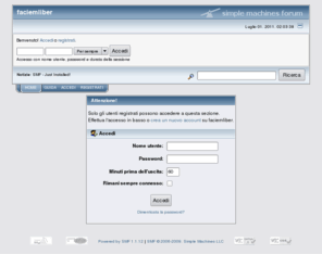 faciemliber.com: Accedi
Accedi