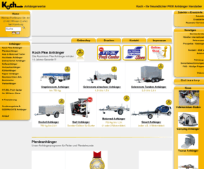 kochanhaengerwerke.com: Die Anhänger Homepage -  PKW Anhänger - Koch-Anhängerwerke
über 700 Anhänger auf 40.000m². Viele Sonderangebote und Gebrauchte.