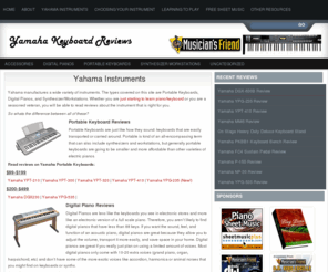 yamaha-keyboard-reviews.com: Read reviews and ratings of Yahama Electric Piano Keyboards
Read peer-rated reviews of the top selling Yahama Electric Piano Keyboards. Includes resources on learning piano/keyboard and how to choose a keyboard.