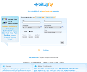 billigfly.dk: BILLIG FLY: Søg efter billige flybilletter
Billig fly. Søg, og sammenlign lavprisflyrejser og billetter. Destinationer over hele verden til de bedste priser.