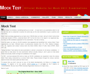 mocktest.org: Mock Test « Official Website for Mock 2011 Examinations
Official Website for Mock 2011 Examinations