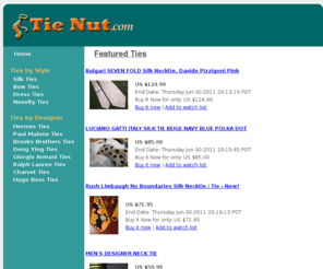 tienut.com: Tie Nut: The Necktie Resource Center
Find and Compare Deals on Ties, Learn How to Tie a Tie, and more