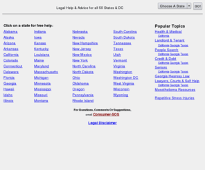 consumer-sos.com: Consumer-SOS Home Page (All 50 States & DC)
Consumer-SOS, the website for 
consumer advice and legal help in plain English. Find Help In All The 50 States and DC.