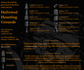 hauntinggrounds.org: Hallowed Haunting Grounds
Hallowed Haunting Grounds Home Page