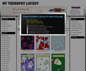 myteenspotlayout.com: My Teenspot Layout - Welcome To Myteenspotlayout.com!
We have free video codes, Teenspot Tweaks, Pimp Teenspot, Pimp, Teenspot, Teenspot Full Layout Generator, Teenspot Friends List, Teenspot Contact Box, Teenspot Comment Box, Teenspot overlapping text, Teenspot Scrollbar Colours, Teenspot Music video codes and more!