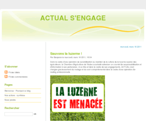 actualsengage.com: ACTUAL S'ENGAGE
Liste des engagements de la société ACTUAL en matière d'écologie et de développement durable