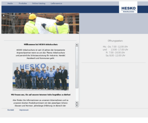 hesko.com: Hesko Arbeitsschutz Passau
Kurze Seitenbeschreibung