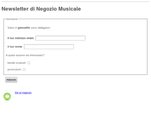 negoziomusicale.com: Negozio Musicale - strumenti musicali
Su Negozio Musicale trovate tutto ciò che vi occorre per fare musica: chitarre, batterie, sax, tastiere, mixer, microfoni, casse, cdj e molto altro! E dei migliori marchi!