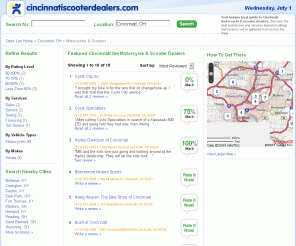 cincinnatiscooterdealers.com: Cincinnati OH Motorcycles & Scooters - cincinnatiscooterdealers.com
cincinnatiscooterdealers.com is your local source for Cincinnati OH Motorcycles & Scooters, including reviews, recommendations and more.