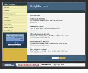 mollymiller.com: MollyMiller.com | Molly Miller | Molly Miller | Genealogy | Family Tree Research
