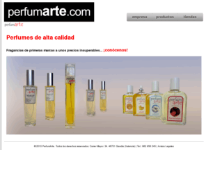 perfumarte.es: PerfumArte | Perfumes económicos de fragancias conocidas hombre y mujer
Perfumería especializada en réplicas de fragancias de primeras marcas a precios económicos