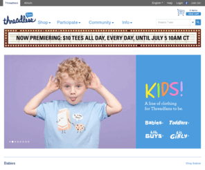 threadlesskids.com: Threadless Kids - Cute graphic tees, onesies, t-shirts and hoodies for kids and babies
