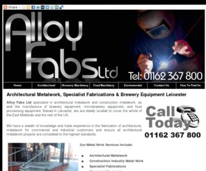 alloyfabs.co.uk: Architectural Metalwork, Steel Fabrications & Brewery Equipment Leicester - Home
Specialists in architectural metalwork and construction metalwork, as well the manufacture of brewery equipment, microbrewery equipment, and food processing equipment, based in Leicester.