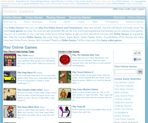online-game.tv: Online Games: Play Funny Games Online
Online Games: Racing Games, strategy games, online RPG games and more free online arcade games! Play free online shooting games, multiplayer games, action games, puzzle games and much more addicting online flash games!