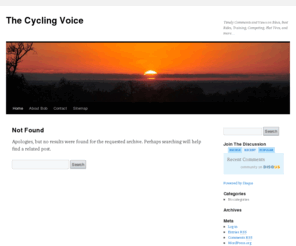 thecyclingvoice.com: The Cycling Voice
This site is about connecting people who are passionate about cycling.  We share about the cycling lifestyle, cycling training, cycling clubs, cycling events, cycling equipment, and just plain old riding bicycles.